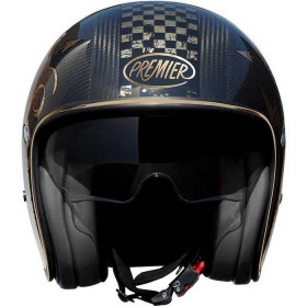 PREMIER Vintage NX Carbon Helmet Gold Chrome Black 3